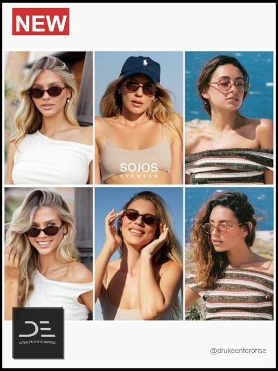 Retro Oval Round Polarized Sunglasses, UV400 Protection, Chic Vintage Trendy main image 4